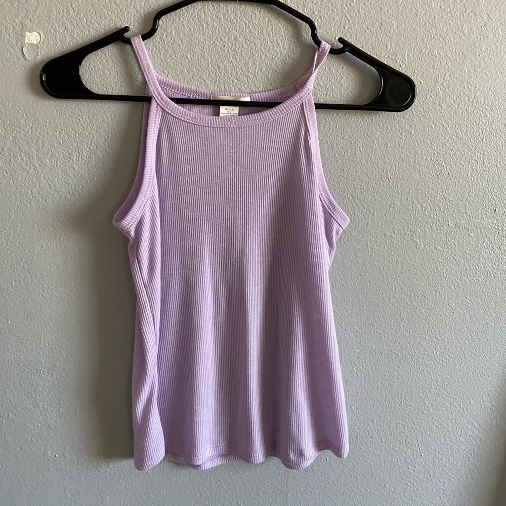 purple halter top